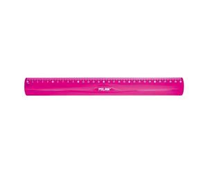 Righello di Milano flessibile e resistente - lunghezza 30 cm - rosa NEW
