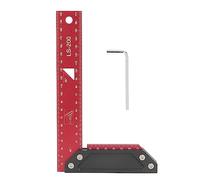 Righello di misurazione a forma di L per la lavorazione del legno, strumento di marcatura professionale in lega di alluminio, scala incisa ad angolo di 45°, righello durevole da 200 mm per il