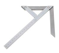 Righello di misurazione dell'angolo di centraggio, calibro dell'angolo centrale in acciaio inossidabile per la marcatura dell'angolo per la lavorazione di hardware per il centraggio e la