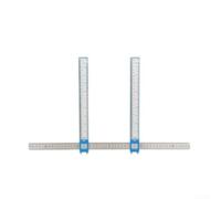 Righello di misurazione dell'osso da 51 cm per mappatura del trucco (blu)