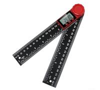 Righello di misurazione digitale, 200 mm, con display LCD, intervallo da 0 a 360 gradi, risoluzione 0,05 per la lavorazione dei metalli (200)