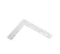 Righello di misurazione in acciaio inox di lunga durata, accurato, angolato a 45 e 90 gradi, per lavori di lavorazione del legno, progetti artigianali, multiuso, per officina, misura angolata