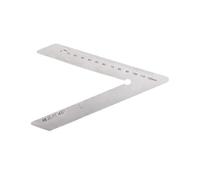 Righello di misurazione in acciaio inox di lunga durata, accurato, angolato a 45 e 90 gradi, per lavori di lavorazione del legno, progetti artigianali, multiuso, per officina, misura angolata