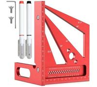 Righello di misurazione in alluminio progettato con riferimenti angolari stabili a 22,5 30 45 60 67,5 e 90 gradi per una precisione di marcatura costante