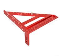Righello di misurazione metrico per squadratura imperiale, multi angolo, corpo in alluminio pressofuso, guida per sega a lunga durata, 21,5 cm