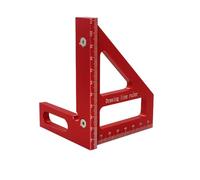 Righello di misurazione multi-angolo 3D, goniometro quadrato in lega di alluminio da 45-90 gradi, per la lavorazione del legno, triangolare, linea di disegno, strumento di misurazione ad alta