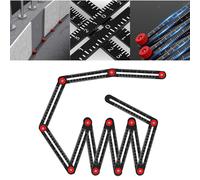 Righello di misurazione multi angolo in lega di alluminio, strumenti di