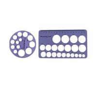 Righello di misurazione multiuso in silicone per scudo del seno e capezzoli con scala millimetrica trasparente guida portatile in silicone per l'allattamento al seno, 2 pezzi/1 pezzo