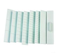 Righello di misurazione per biscotti in plastica, per strumenti da forno, 8 pezzi, spessimetro per torte per una larghezza uniforme di biscotti e pasticceria, materiale ABS per alimenti