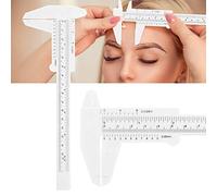 Righello di plastica del sopracciglio, righello sopracciglio, strumento di misurazione del tatuaggio del sopracciglio di DIY per uso per modellare le sopracciglia