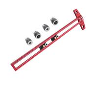 Righello di posizionamento dei fori - Manuale di foratura regolabile | Lega di alluminio T-quadrato | Punch di precisione portatile con chiara per l'installazione di armadietti