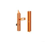 Righello di posizionamento, design a scala su quattro lati con forte base magnetica per superfici metalliche, lega di alluminio (C)