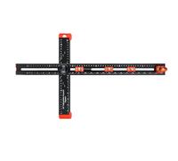 Righello di posizionamento di perforazione regolabile da 5 cm per armadietto, hardware, Jig-T, refrigeratore quadrato con manico per armadietto, righello per carpenteria