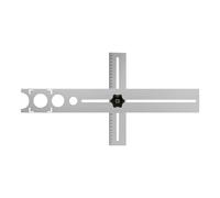 Righello Di Posizionamento Per Foratura - Calibro Universale Regolabile In Acciaio Inossidabile,Righello Di Localizzatore Fori Piastrelle - Per Vetro Pavimento Ceramica Marmo