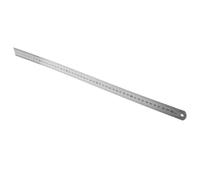 Righello di Precisione in Acciaio Inox con Scale Metriche e Imperiali | Doppia Scala su Entrambi i Lati, Resistente a Usura e Piegature, per Disegno, Scuola e Architettura