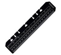 Righello diario A5, misura righello Notepad segnalibro righello PVC per A5 fori per raccoglitore, cartelline in plastica, nero