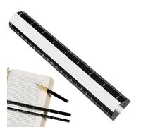 Righello d'ingrandimento per lettura, 21,6 cm, in acrilico, per cucito, barra con di ingrandimento 2x, per fogli di pagine, cartoncini, mappe, francobolli, manuali di istruzioni, etichette