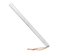 Righello diritto da 50 cm per auto Righello di difesa in acciaio inox ispessito strumento di misurazione bordi dritti strumento di misurazione impugnatura ergonomica in acciaio inossidabile