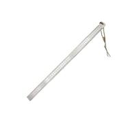 Righello diritto in acciaio da 50 cm 20 pollici Strumento di misurazione ispessito Supporto per auto Righello di difesa Pollici MM Doppio Scala laterale Strumento di misurazione di precisione