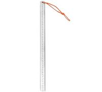 Righello diritto in acciaio inossidabile da 50 cm montato su auto strumento di misurazione della difesa multifunzionale bordi dritti ispessiti Righello di precisione