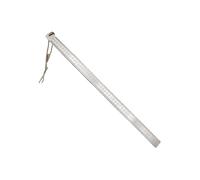 Righello diritto in acciaio inox 50 cm 20 pollici strumento di misurazione ispessito supporto auto righello di difesa pollici MM doppia scala laterale multifunzione cucito e artigianato