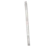 Righello diritto in acciaio inox da 50 cm 20 pollici strumento di misurazione ispessito supporto auto difesa pollici MM doppia scala laterale multifunzione cucito e artigianato