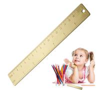 Righello Dritto,Cancelleria Vintage Di Precisione Da 18 Centimetri | Righello In Di Piccole Dimensioni Per Misurazioni | Per Lunghezza, Larghezza, Altezza, Studenti, Ingegneri, Disegno, Taglio e Creaz