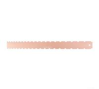 Righello dritto dentellato per collo chitarra, strumento di livellamento della tastiera per liutaio, calibro di misurazione in alluminio per la maggior parte delle chitarre elettriche (scala 63 cm