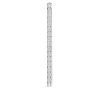 Righello dritto in acrilico portatile Righello accurato per matematica righello a tre lati trasparente leggero forniture per studenti trasparente per il taglio