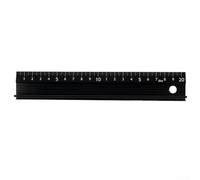 Righello dritto in lega di alluminio, 1 pezzo, con design antiscivolo, per la lavorazione del legno e misurazioni accurate (200 mm)