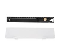 Righello dritto in lega di alluminio 25 cm Strumento di misurazione di precisione professionale per la lavorazione del legno, disegno e redazione Robusto, durevole, leggero,