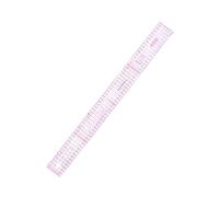 Righello dritto in plastica for cucito da 54 cm, sarto, condiviso, doppio lato, metrico, metro trasparente, set di righelli for patchwork e taglio tessuti, colore ROSA