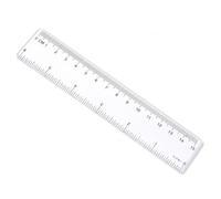 Righello Dritto in Plastica Metrico, Righello trasparente, 30cm | Resistente all'acqua, da Disegno, Per il bricolage, Per Ufficiali