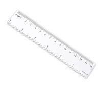 Righello Dritto in Plastica POLISTIRENE, Righello trasparente, 20cm | Materiale trasparente, Righello Imperiale, Per il bricolage, Per Professionisti