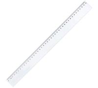 Righello dritto in plastica riutilizzabile per studenti che tracciano righello di misurazione dritto trasparente righello scala di precisione 40 cm