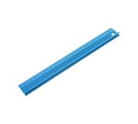 Righello dritto professionale in lega di alluminio, scala protettiva, strumento disegno for ingegneri, set 3 misure(30 CM)