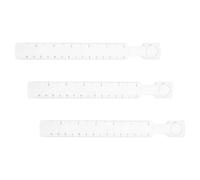 Righello dritto trasparente da 3 pezzi con lente d'ingrandimento, strumento