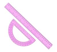 Righello e goniometro per aula | Articoli di cancelleria per l'insegnamento della matematica | Kit geometria righello goniometro | per casa, scuola, ufficio, aule, studenti, insegnanti, ingegneri