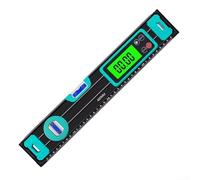 Righello elettronico per inclinometro digitale con display LCD, precisione ± 0,05°, goniometro multifunzionale per costruzioni, ristrutturazione, assemblaggio di mobili, (400 mm)