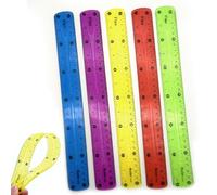Righello flessibile, lungo 30 cm, pieghevole, in plastica, infrangibile, flessibile, per scuola e aula