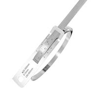 Righello for circonferenza con nonio in acciaio inossidabile, doppia scala for circonferenza e diametro, nastro di misurazione ad alta precisione da 0,1 mm, nastro for circonferenza(300-600mm)