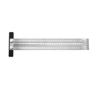 Righello for da scriba for la lavorazione del legno Righello for fori di tipo T. Strumento di misurazione for falegname for la lavorazione del legno.(Silver 300mmT-ruler)