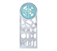 Righello Geometrico Flessibile-Apprendimento Matematico Multifunzionale E Aiuti Alla Redazione, Modello Di Forma Creativa Per Un Disegno Accurato | Strumento Di Misurazione Per Studenti, Designer, Arc