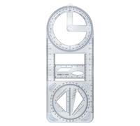 Righello geometrico - Matematica per imparare a disegnare strumento di misura | Righello di disegno flessibile ad alte prestazioni con modelli, strumento di progettazione di precisione per