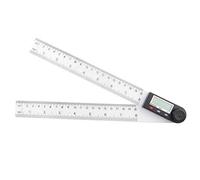 Righello Goniometro Digitale con Display LCD, 0-200mm, Misuratore Angoli Preciso 0-360° - Blocco Angoli, Alta Risoluzione 0,05°, Uso Professionale e Fai Da Te