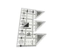 Righello imbottito | 45 ° Strumento di cucito a doppia | Righello triangolare di precisione | Per trapuntatura, ricamo, maglieria, gancio, tessitura, lavoro manuale, avvolgimento, officina