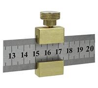 Righello in acciaio Blocco di Posizionamento Angolo Scriber Linea di Marcatura Calibro for Righello Localizzatore Lavorazione Del Legno Carpenteria Calibri Strumenti di Misura(C With Ruler)