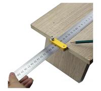 Righello in acciaio da 30 cm Scriber angolare for la lavorazione del legno Localizzatore in ottone Posizionamento blocco Limite Calibro Strumenti for(Simple with ruler)