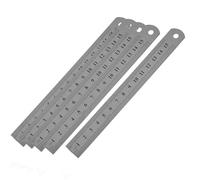 Righello in acciaio inossidabile Righello dritto in acciaio inossidabile da 15 cm e 6 pollici con doppia marcatura, 5 pezzi