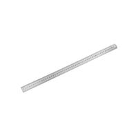 Righello in acciaio inossidabile Righello dritto in metallo in acciaio inossidabile, strumento di misurazione precisione a doppia faccia, scala metrica, accessori da 15 a 40 cm(500mm)